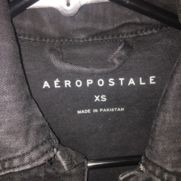 Aeropostale Black Jean Jacket - Picture 3 of 4